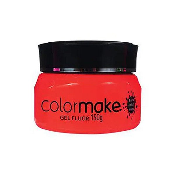 Gel Fluorescente Vermelho 150g - 1 unidade - ColorMake - Rizzo Embalagens