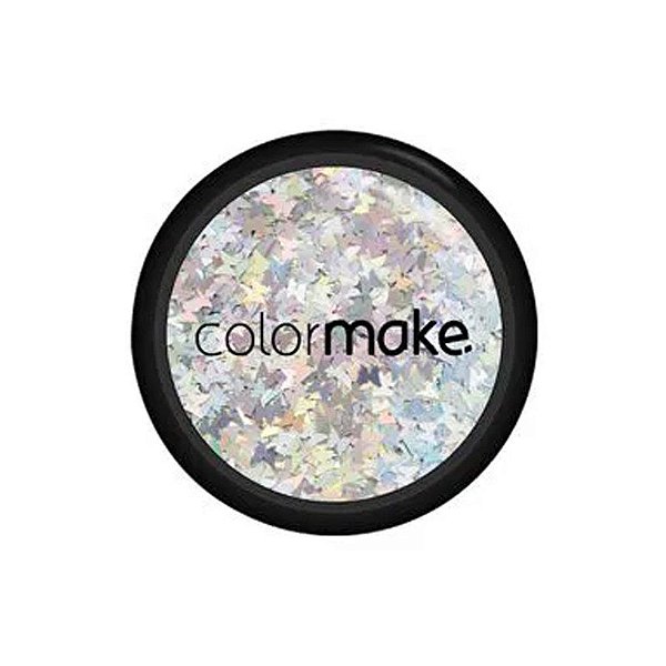 Glitter Shine Borboleta Prata 2g - 1 unidade - ColorMake - Rizzo Embalagens