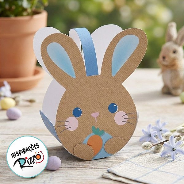 Caixa Cesta Coelhinhos Rosa 12x8x12 - 10 Unidades - Cromus -