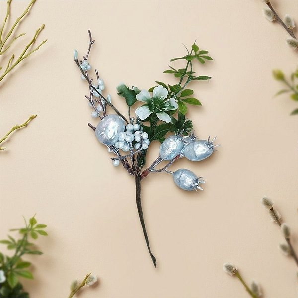 Galho Pick Decorativo de Páscoa com Ovo - 25cm - 1 unidade - Rizzo