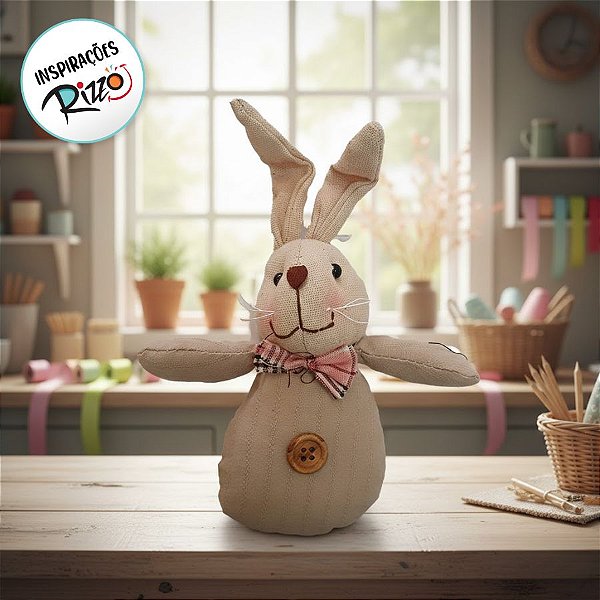 Enfeite de Páscoa Coelho Macho para Pendurar (Rosa) - 1 unidade - Rizzo