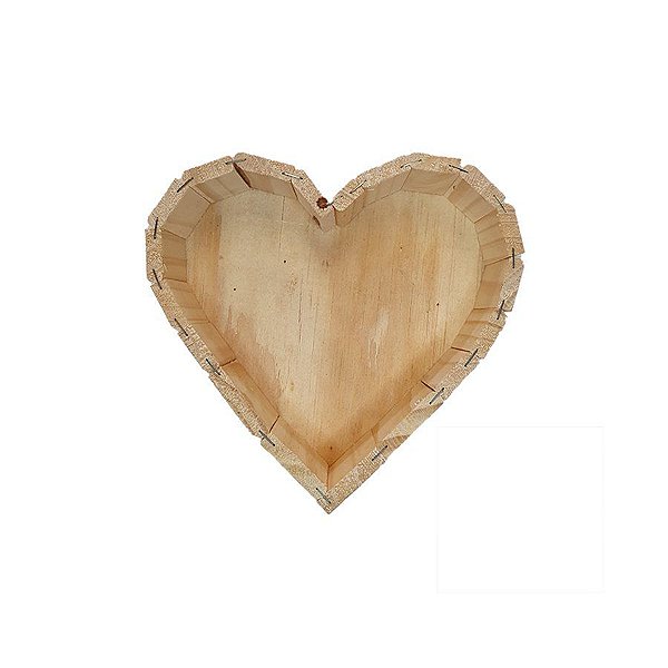 Coração de Madeira Pinus M - 1 unidade - Silva's Artesanato - Rizzo