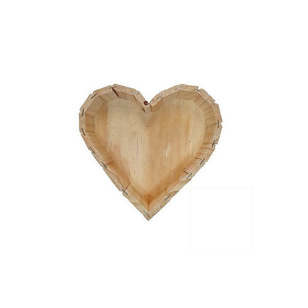 Coração de Madeira Pinus P - 1 unidade - Silva's Artesanato - Rizzo