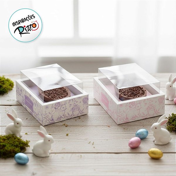 Caixa New Moldura Para Meio Ovo 250 g Clássico Francês - 6 unidades - Cromus - Rizzo