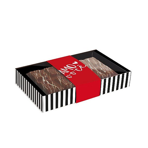 Caixa para Tablete de Chocolate de 250 g - Tanto Amor - 10 Unidades - Cromus - Rizzo