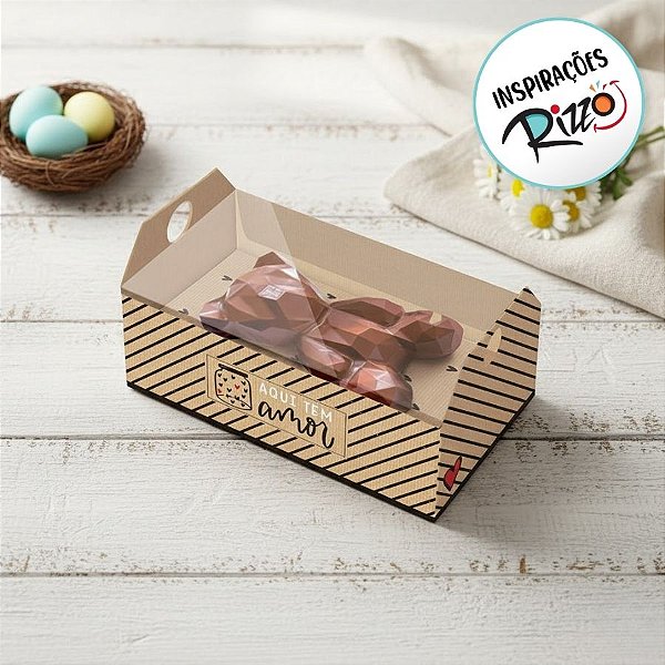 Caixote para Urso de Chocolate 40 g - Tanta Doçura - 6 Unidades - Cromus - Rizzo