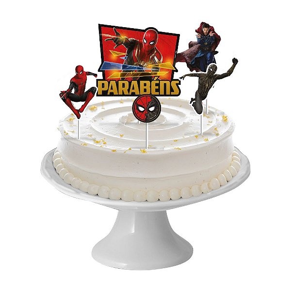 Figura Decorativa para Bolos Spiderman Marvel