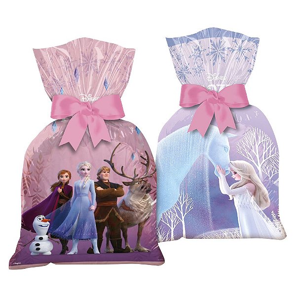 Sacola Plastica Disney Frozen 12 Unidades - Regina - Rizzo