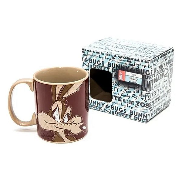 Caneca Coyote 300ml Looney Tunes - 01 Unidade - Rizzo