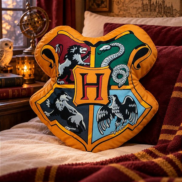 Almofada Hogwarts Harry Potter - 01 Unidade - Zonacriativa - Rizzo