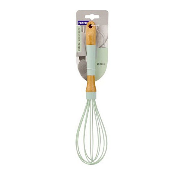 Fouet de Silicone 31 cm - Verde - 1 unidade - Fratelli - Rizzo