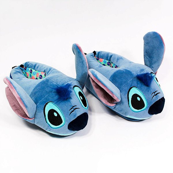 Pantufa Stitch G 39/41 - 01 Unidade - Zonacriativa - Rizzo - Rizzo  Embalagens