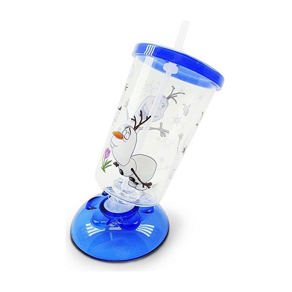 Copo de Acrílico Articulado com Canudo Olaf Frozen - 01 Unidade - Disney - Rizzo