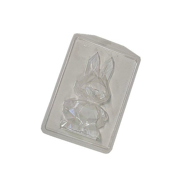 Forma para Chocolate Coelho Diamante - FP203 - 1 unidade - Crystal - Rizzo Embalagens
