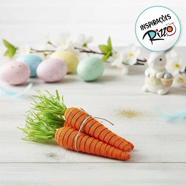 Maço de Cenouras Trio Média Páscoa Rústica - 1 unidade - Cromus - Rizzo