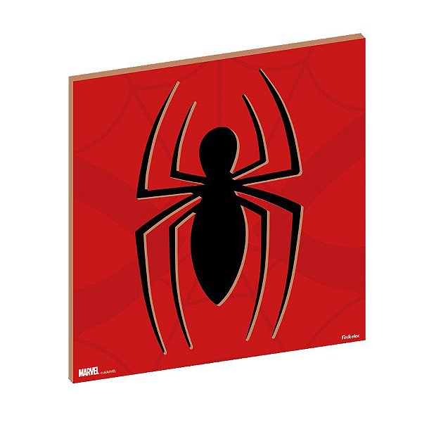 Quadro Decorativo do Homem-Aranha em MDF - 1 unidade - Festcolor - Rizzo Embalagens