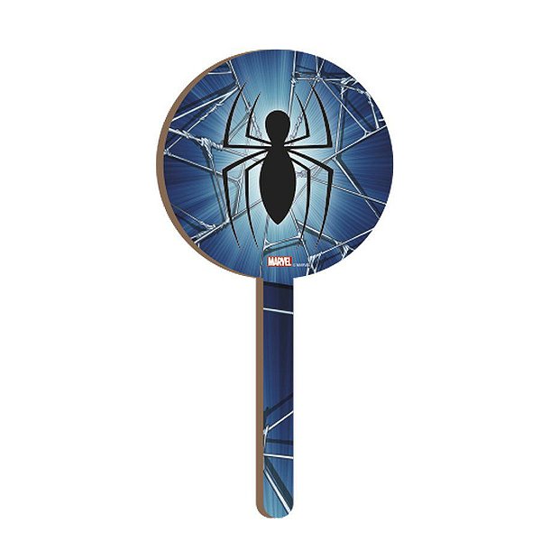 Pick Decorativo Brasão do Homem-Aranha em MDF - 1 unidade - Festcolor - Rizzo Embalagens