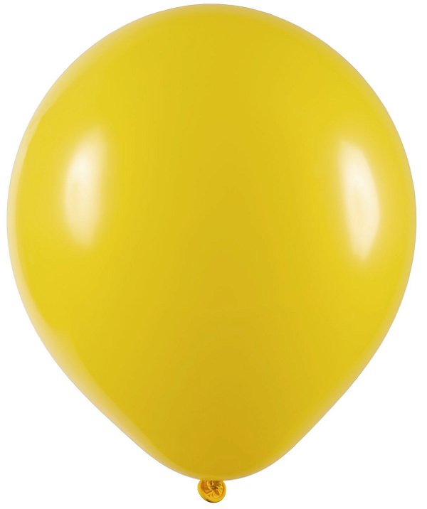 Balão de Festa Redondo Big Balão 250" - Amarelo - 01 Unidade - Art-Latex - Rizzo