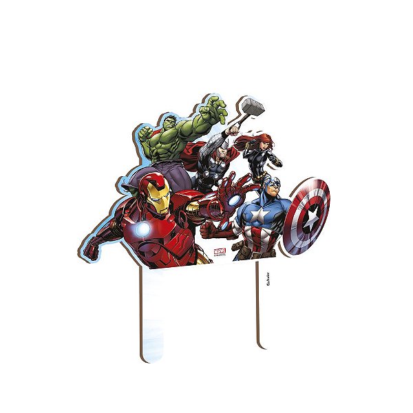 Topo Para Bolo Avengers - 1 Unidade - Festcolor - Rizzo Embalagens.