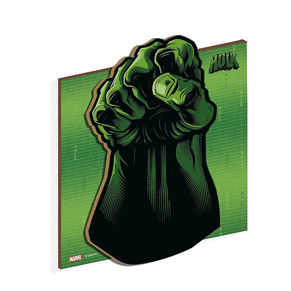 Quadro Decorativo MDF Hulk Avengers - 1 Unidade - Festcolor - Rizzo Embalagens.