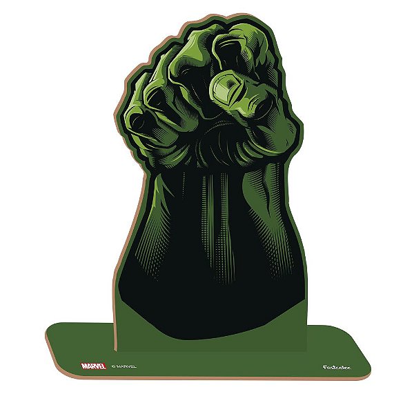 Personagem MDF M Punho Hulk Avengers - 1 Unidade - Festcolor - Rizzo Embalagens.