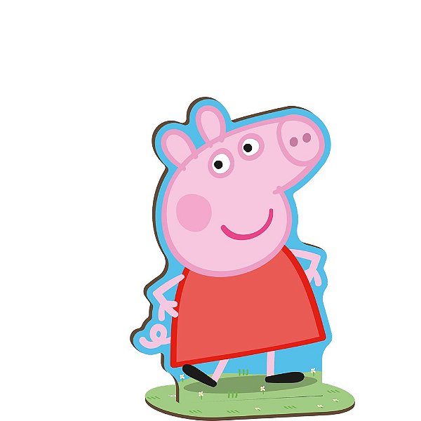 Personagem MDF P Peppa Pig Individual - 1 Unidade - Festcolor - Rizzo Embalagens.