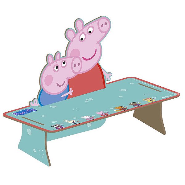 Suporte Para Doces MDF Peppa Pig - 1 Unidade - Festcolor - Rizzo Embalagens.