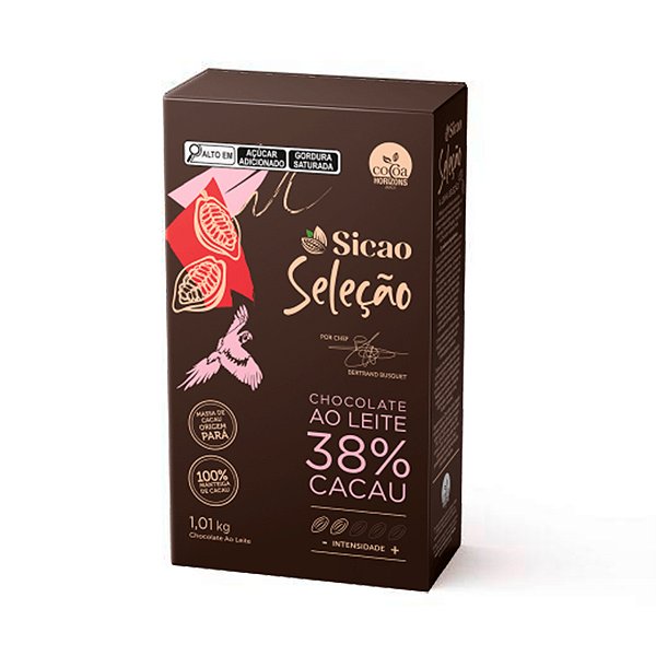 Chocolate Seleção Ao Leite 38% Cacau - Gotas - 1,01 kg - 1 unidade - Sicao - Rizzo