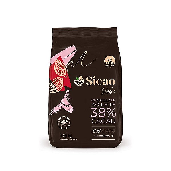 Chocolate Seleção Ao Leite 38% Cacau - Gotas - 1,01 kg - 1 unidade - Sicao - Rizzo