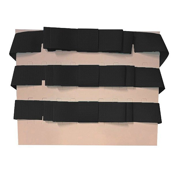Laço Chanel Duplo Preto- 3 Unidades - 73cm - Fitas Progresso - Rizzo Embalagens