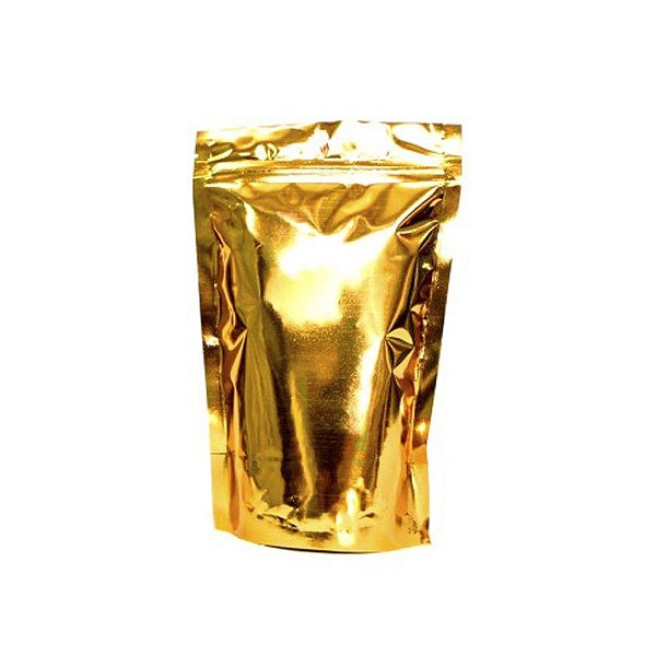 Saquinho Hermético Metalizado Dourado - 13x20cm 10 Unidades - ArtLille - Rizzo Embalagens