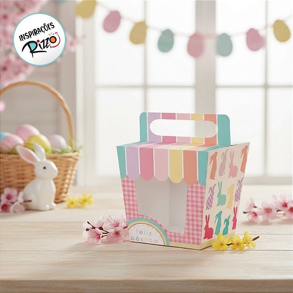 Caixinha Para Cupcake Páscoa - 10 Unidades - Cromus - Rizzo Embalagens