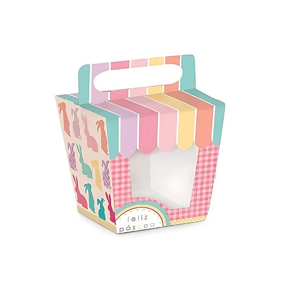 Caixinha Para Cupcake Páscoa - 10 Unidades - Cromus - Rizzo Embalagens