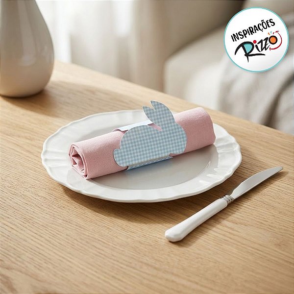 Porta Guardanapo Páscoa - 8 Unidades - Cromus - Rizzo Embalagens