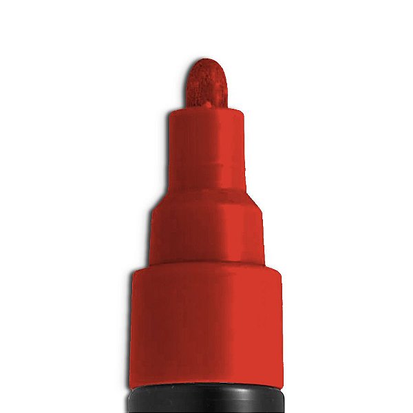 Caneta Posca Vermelho Ruby PC-5M - 1 unidade - Posca - Rizzo Embalagens