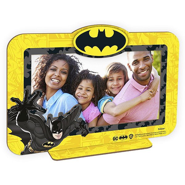 Porta Foto MDF Batman Geek - 1 Unidade - Festcolor - Rizzo Embalagens