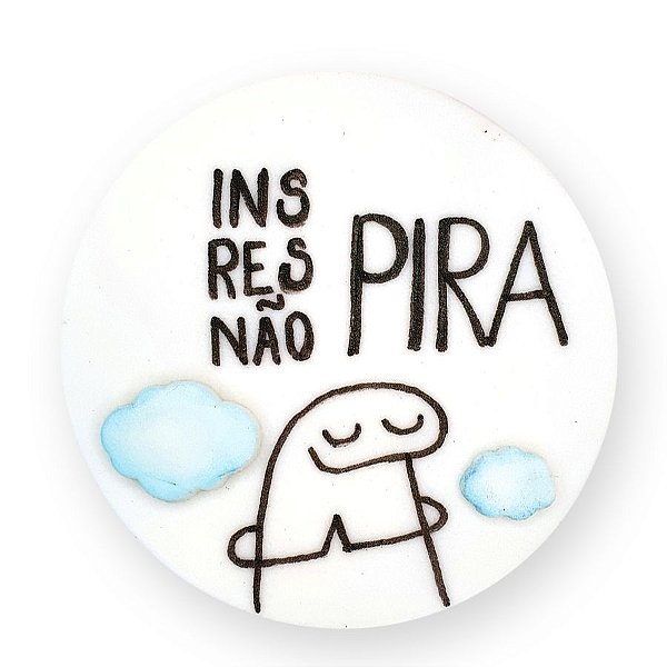 Confeito de Açúcar Flork p/ Acabamento Bentô Cake "Não Pira" - 1 unidade - Rizzo
