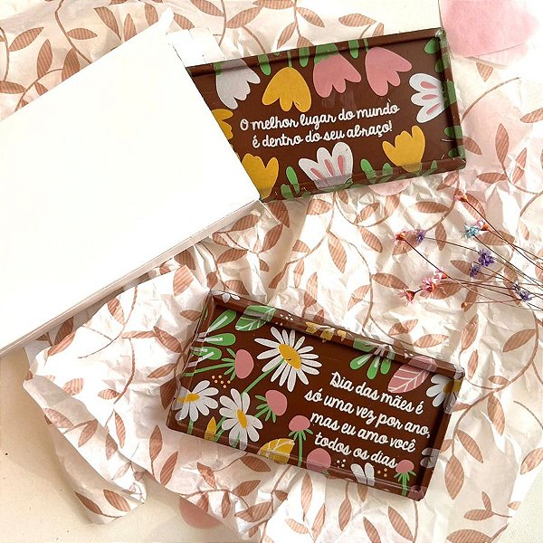 Blister Decorado com Transfer Para Chocolate - Tablete - Dia das Mães - BL011501 - 1 Unidade - Stalden - Rizzo