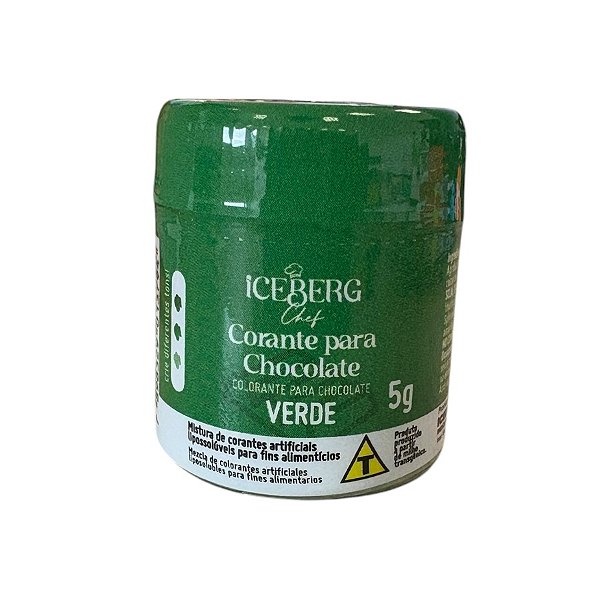 Corante em Pó Lipossolúvel Verde - 1 Unidade - 5g - Iceberg -