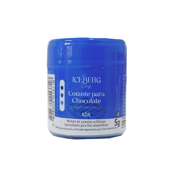 Corante em Pó Lipossolúvel Azul - 1 Unidade - 5g - Iceberg