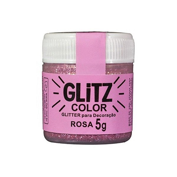 Glitter Para Decoração Rosa - 1 Unidade - Glitz - Rizzo