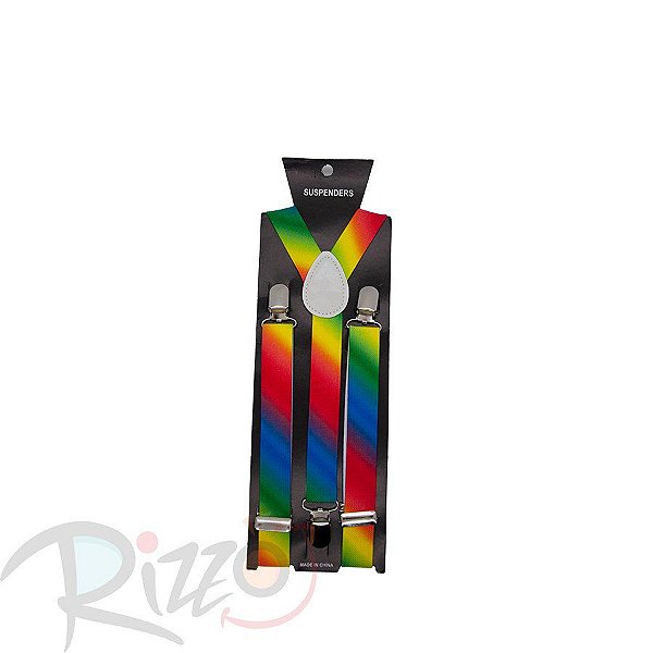 Adereço de Carnaval - Suspensório - Cores Neon Sortido - Mod:428 - 01 unidade - Rizzo Embalagens