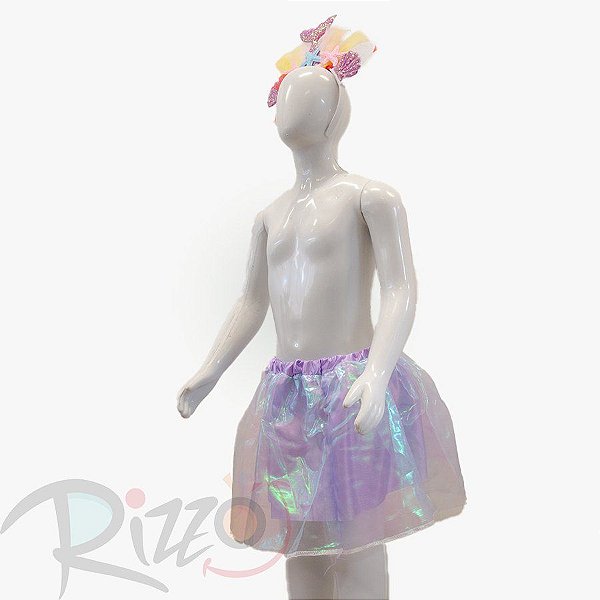Kit Fantasia Infantil Carnaval - Sereia - Roxo - Mod:582 - 01 unidade - Rizzo Embalagens