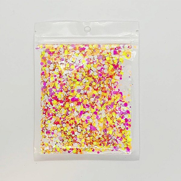 Confete Mix Bolinha Neon - 1 Unidade - ArtLille - Rizzo