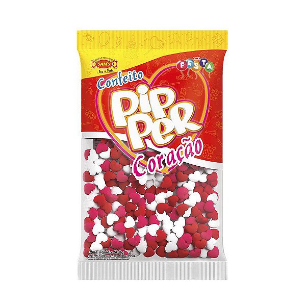 Confeito Pipper Morango Colorido - 500g - Sam's Festa - Rizzo