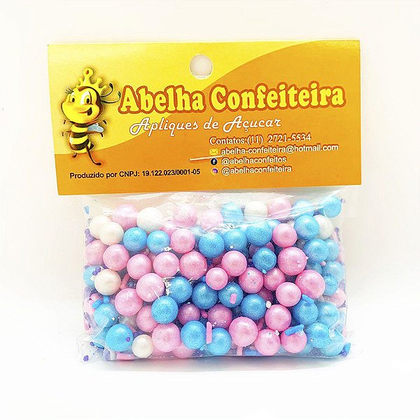 Mini Confeito - Sprinkles Toque Purple - 60 gramas - Abelha Confeiteira - Rizzo
