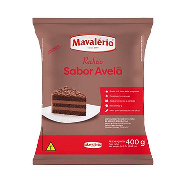 Mistura em Pó para Recheio Sabor Avelã - 400g - Mavalério - Rizzo