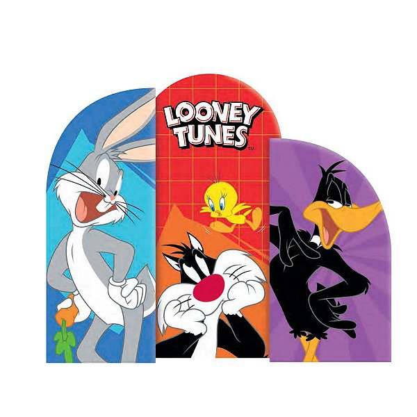 Painel 3 Laminas Looney Tunes - 1 Unidade - Cromus - Rizzo