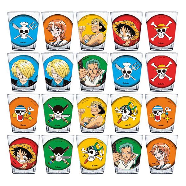 Topo de Bolo Festa One Piece - 4 unidades - Festcolor - Rizzo Embalage -  Rizzo Embalagens