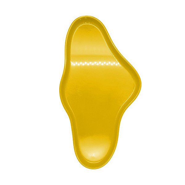 Bandeja Orgânica - 25x13,5 cm  -  Amarelo - 1 unidade - Só Boleiras - Rizzo Embalagens